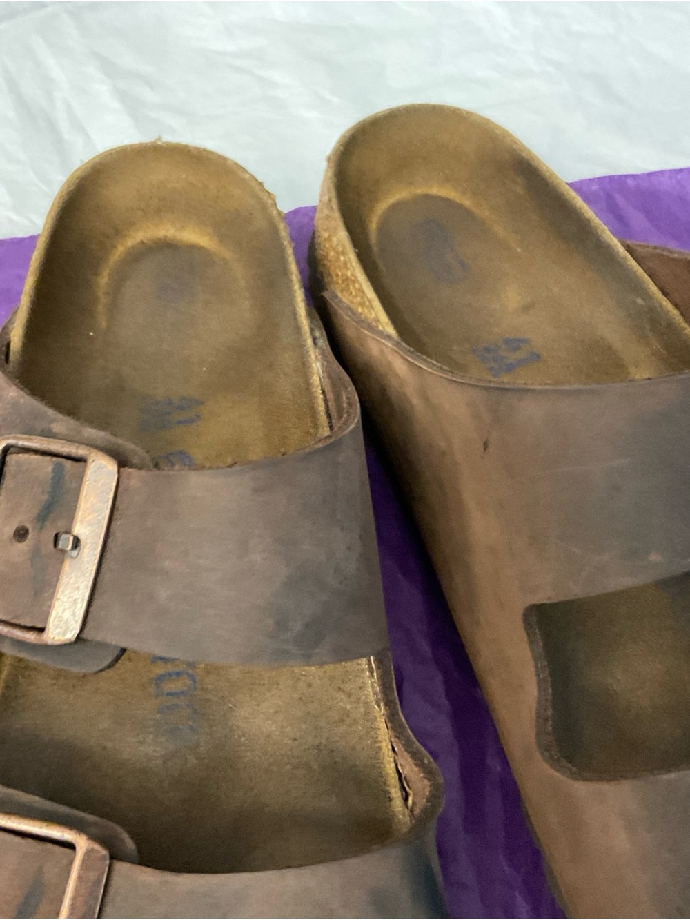 BIRKENSTOCK Arizona Soft Footbed Oiled Leather Habana Brown EUR 41 US W 10 M 8 - Picture 3 of 13